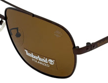 Load image into Gallery viewer, Timberland Men Copper Sunglass Metal Aviator, Brown Polarized Lens TB7161 49H