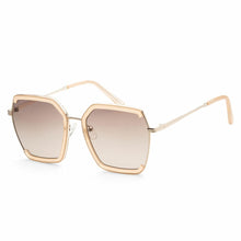 Load image into Gallery viewer, Guess Sunglass Womens Shiny Beige Oversized Square Gradient Lens GF0418. 57F