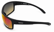 Load image into Gallery viewer, Timberland Sunglass Mens Matte Black Plastic Wrap, Flash Lens TB7191. 2Q