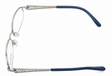Load image into Gallery viewer, Jones New York Silver Mens Metal Rectangle Rimless Eyewear Frame, J460. 52mm