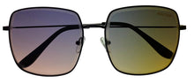 Load image into Gallery viewer, Kenneth Cole Reaction Shiny Black Womens Square Metal Sunglass KC1393 1Z