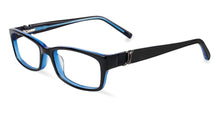 Load image into Gallery viewer, Jones New York Mens Black Plastic Rectangle Eyewear Frame, J225 49mm