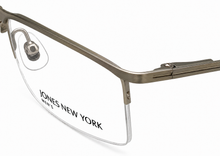 Load image into Gallery viewer, Jones New York Ophthalmic Mens Silver Rimless Rectangle Metal Frame, J336 52mm