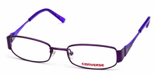 Load image into Gallery viewer, Converse Big Kids Purple Ophthalmic Soft Rectangle Metal Frame K002 47mm