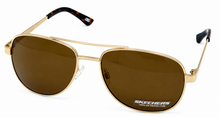 Load image into Gallery viewer, Skechers Mens Gold Aviator Metal Sunglass. SE8058. 32E