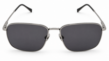 Load image into Gallery viewer, John Varvatos Mens Silver Rectangle Metal Aviator Sunglass V548