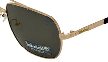 Load image into Gallery viewer, Timberland Men Gold Sunglass Metal Aviator, Green Polarized Lens TB7161 32D