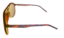 Load image into Gallery viewer, Kenneth Cole Reaction Mens Dark Havana Plastic Aviator Sunglass KC1383 52B