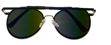 Load image into Gallery viewer, Kenneth Cole REACTION Mens Round Silver Metal Blue Flash Lens, KC1313 10X