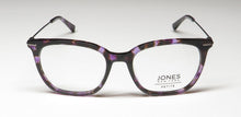 Load image into Gallery viewer, Jones New York Purple Tortoise Mens Plastic Rectangle Eyewear Frame, J240. 49mm