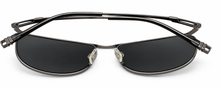 Load image into Gallery viewer, TUMI Men’s Tatara Gunmetal Stainless Steel Sunglasses ZEISS CR-39 Polarized Lens