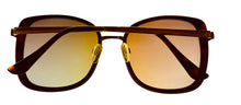 Load image into Gallery viewer, Kenneth Cole Reaction Womens Tortoise Gold Square Sunglass KC1396. 52F