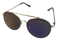 Load image into Gallery viewer, Kenneth Cole REACTION Mens Round Silver Metal Blue Flash Lens, KC1313 10X