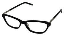 Load image into Gallery viewer, Jones New York Womens Plastic Soft Rectangle Eyewear Frame, J223 Black 49mm