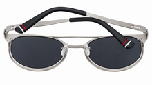 Load image into Gallery viewer, Fila Mens Brushed Silver Metal Soft Square Sunglass SF9950 581X