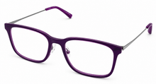 Load image into Gallery viewer, Jones New York Men's Purple Rectangle Plastic Reading Glass J773. 56mm 2.5X