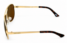 Load image into Gallery viewer, Skechers Mens Gold Aviator Metal Sunglass. SE8058. 32E