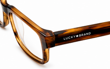 Load image into Gallery viewer, Lucky Big Kids Ophthalmic Rectangle Brown Horn Plastic Frame. D804 46mm