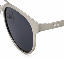 Load image into Gallery viewer, Fila Mens Brushed Silver Metal Soft Square Sunglass SF9950 581X