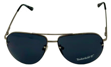 Load image into Gallery viewer, Timberland Shiny Gunmetal Mens Front Mount Rimless Aviator Metal Sunglass TB7174. 9A