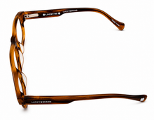 Load image into Gallery viewer, Lucky Big Kids Ophthalmic Rectangle Brown Horn Plastic Frame. D804 46mm