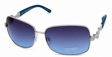Load image into Gallery viewer, Esprit Womens Sunglass Silver Blue Aviator, Smoke Gradient Lens 19324 543