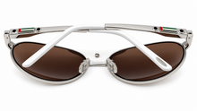 Load image into Gallery viewer, Chopard SCHA25 0579 Silver Palladium Pilot Sunglasses