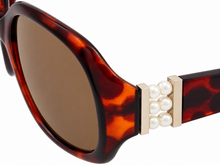 Load image into Gallery viewer, Esprit Womens Sunglass Brown Square Plastic, Brown Lens 19312 532