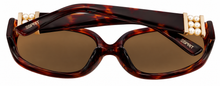 Load image into Gallery viewer, Esprit Womens Sunglass Brown Square Plastic, Brown Lens 19312 532