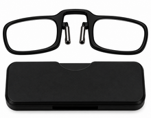 Load image into Gallery viewer, sunnies n frames Unisex Reading Glasses Black Templess Rectangle Metal E805. 1.5