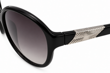 Load image into Gallery viewer, Ellen Tracy Womens Sunglass Black Plastic Rectangle, Gradient Lens ET 552. 3