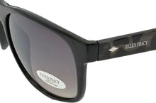 Load image into Gallery viewer, Ellen Tracy Womens Black Plastic Soft Rectangle Sunglass, Gradient Lens 560 2