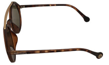Load image into Gallery viewer, Converse Womens Matte Tortoise Plastic Round Sunglass, Blue Flash Lens H086 Converse