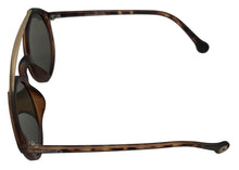 Load image into Gallery viewer, Converse Womens Matte Tortoise Plastic Round Sunglass, Blue Flash Lens H086 Converse