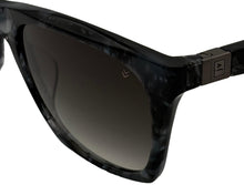 Load image into Gallery viewer, John Varvatos Mens Olive Tortoise Plastic Rectangle Sunglass V515, Green Lens