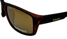 Load image into Gallery viewer, Timberland Sunglass Mens Matte Tortoise Rectangle Plastic Brown Lens TB7200 52H