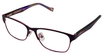 Load image into Gallery viewer, Lucky Womens Eyeglass Rectangle Stainless Steel D101 Purple Metal 53mm