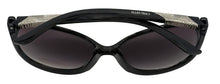Load image into Gallery viewer, Ellen Tracy Womens Sunglass Black Plastic Rectangle, Gradient Lens ET 552. 3