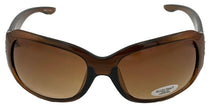 Load image into Gallery viewer, Ellen Tracy Womens Mocha Plastic Rectangle Sunglass, Gradient Lens 521 3