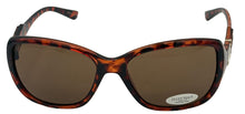 Load image into Gallery viewer, Ellen Tracy Women's Demi Plastic Rectangle Sunglass ET551 1