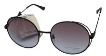Load image into Gallery viewer, Lucky Brand Womens Black Round Metal Sunglass, Smoke Gradient Lens D2003