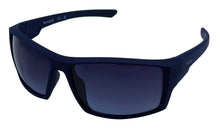 Load image into Gallery viewer, Timberland Mens Matte Blue Plastic Rectangle Wrap Sunglass Smoke Lens TB7290 92B