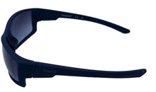 Load image into Gallery viewer, Timberland Mens Matte Blue Plastic Rectangle Wrap Sunglass Smoke Lens TB7290 92B