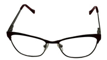 Load image into Gallery viewer, Lucky Mens Ophthalmic Burgundy Metal Cateye Frame. D108. 52mm