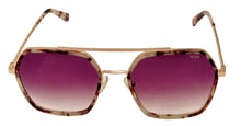 Load image into Gallery viewer, Tumi Womens Rose Gold Square Metal Sunglass, Brown Lens STU 510
