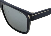 Load image into Gallery viewer, Tumi Mens Rectangle Black Mens Plastic Sunglass Mirror Lens STU 501