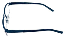 Load image into Gallery viewer, Tumi Mens Navy Rimless Stainless Steel Rectangle Eyewear Frame T100 53mm