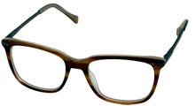 Load image into Gallery viewer, Lucky Brand Mens Brown Plastic Rectangle Metal Eyewear VLBD 827 48mm