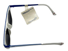 Load image into Gallery viewer, Fila Mens Soft Square White Blue Top Bar Sunglass , Solid Smoke Lens SF9335 06VC