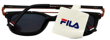 Load image into Gallery viewer, Fila Mens Soft Square Matte Black Sunglass , Silver Flash Lens SF9335 U28A